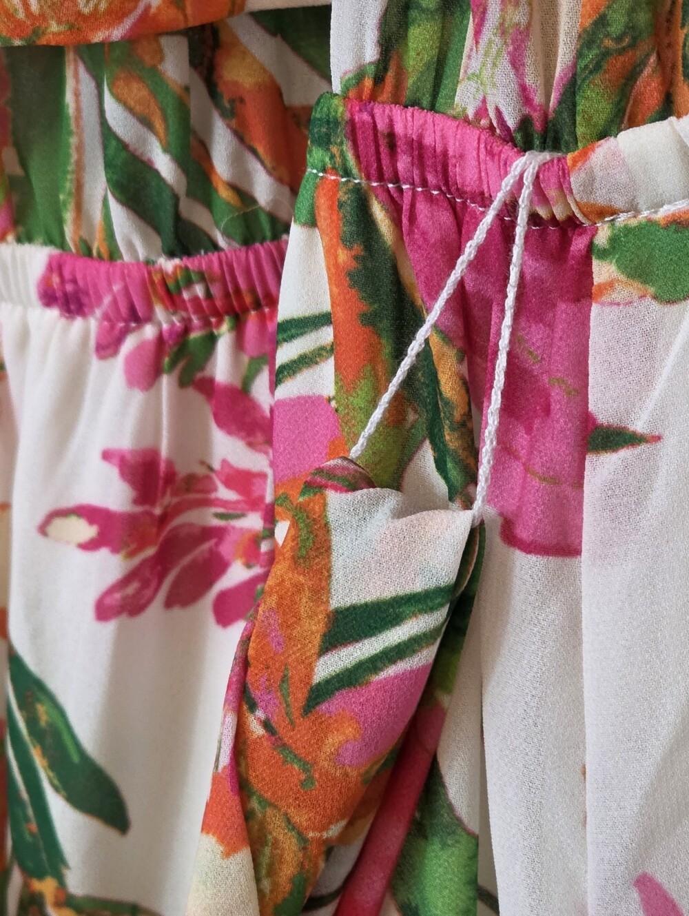 Baltic Born Sonoma Off Shoulder Maxi Tropical Floral Women’s Dress Medium - Picture 7 of 8